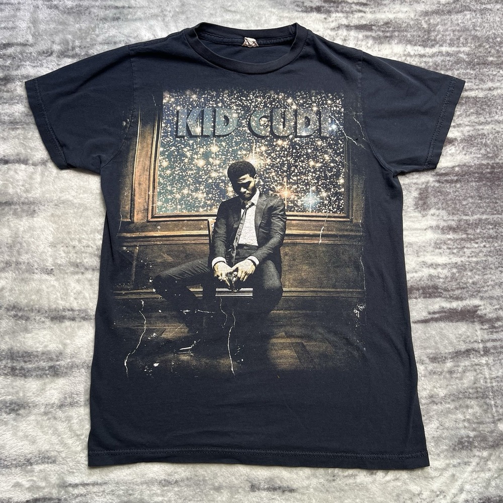 Kid Cudi Shirt Concert Graphic Rap Tee Black Size Small Bay Island